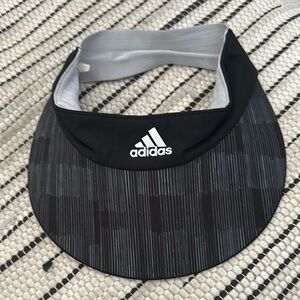 Adidas Black and Gray Women's Visor